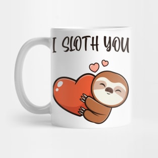 I Sloth You Love Hearts Mug